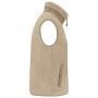 Ecologische uniseks bodywarmer van sherpa wet sand / driftwood XXL