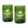 Rebottled® Tumbler 2-pack set glazen - groen