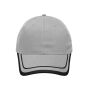6 Panel Piping Cap grey/black