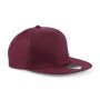 5 Panel Snapback Rapper Cap burgundy one size