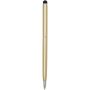 Ore aluminium balpen met stylus (blauwe inkt) - Champagne