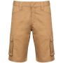 Eco-friendly heren bermuda met meerdere zakken Camel M