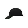 6 Panel Sandwich Cap black/lime-green