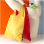 Bungalow opvouwbare polyester boodschappentas 7L - Rood