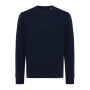 IQONIQ Etosha lichtgewicht gerecycled katoen sweater, donkerblauw (XXXL)