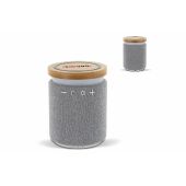 Bamboe 3W Speaker &amp; 5W Draadloze Oplader  - Grijs