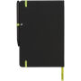 Noir Edge medium notitieboek - Zwart/Lime Noir Edge medium notitieboek - Zwart/Lime