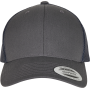 Tweekleurige Retro Truckerpet Charcoal / Navy One Size