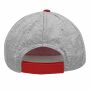 5-panel baseballcap UP TO DATE grijs, rood