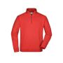 Round-Neck Zip red S