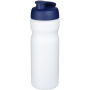 Baseline® Plus 650 ml sportfles met kanteldeksel - Wit/Blauw