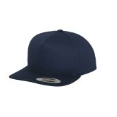5-PANEL COTTON SNAPBACK CAP, NAVY, One size, FLEXFIT