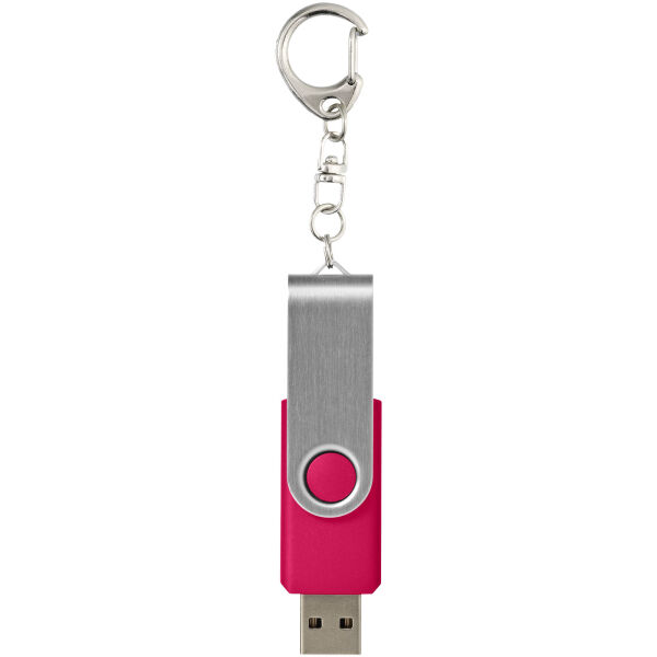 Rotate USB 3.0 met sleutelhanger - Magenta - 128GB