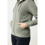 IQONIQ Abisko gerecycled katoen hoodie met rits, heather green (XXS)