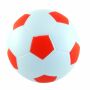 Antistress voetbal Ø 6 cm, rood/wit Antistress voetbal Ø 6 cm, rood/wit