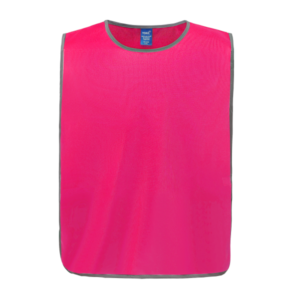 Personalisatie veiligheidshesje met reflecterende rand Fluo Pink XXL/3XL Personalisatie veiligheidshesje met reflecterende rand Fluo Pink XXL/3XL