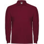 Estrella herenpolo met lange mouwen - Garnet - 3XL