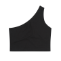 Asymmetrische top voor dames Black XS