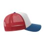 RAPPER COTTON-S, WHITE/RED/ROYAL, One size, ATLANTIS HEADWEAR