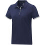 Morgan duotone damespolo met korte mouwen - Navy - XL