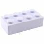 Antistress bouwsteen, kleur wit