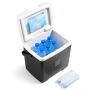 Brisby Koelbox - Frigobox - 13L - Zwart - Tot maximaal 40 uur isolatie - Incl. 2 dikke koelelementen van 450ml - Temperatuur veilige sluiting - Nieuw ontwerp met koelelement vergrendeld in deksel