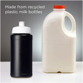 Baseline gerecyclede sportfles van 500 ml - Zwart/Wit Baseline gerecyclede sportfles van 500 ml - Zwart/Wit