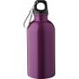 Gerecyclede roestvrijstalen enkelwandige fles (400 ml) Sable paars