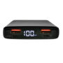 Aluminium 18W 10.000 mAh PD Powerbank, zwart