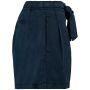 Ecologische verwassen damesshort van lyocell washed navy blue XS