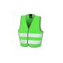 CORE JUNIOR ENHANCED VISIBILITY VEST, LIME, 4/6, RESULT