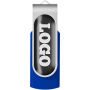 Rotate USB 3.0 met doming - Koningsblauw - 128GB
