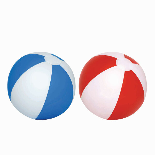 ATLANTIC - Opblaasbare strandbal rood, wit ATLANTIC - Opblaasbare strandbal rood, wit