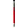 Rill RCS gerecycleerde balpen met stylus en fidget spinner (zwarte inkt) - Rood