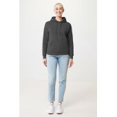 Iqoniq Jasper gerecycled katoen hoodie, antraciet (XXS)