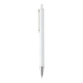Amisk RCS-gecertificeerde pen van gerecycled aluminium, wit