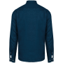 Linnen herenoverhemd Peacock Blue XS Linnen herenoverhemd Peacock Blue XS
