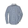 Men's Checked Shirt navy/white 3XL