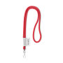 Polyester 2-kleurige koord-lanyard met full color label