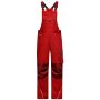 Workwear Pants with Bib - SOLID - red 102