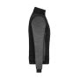 Ladies' Padded Hybrid Jacket black/carbon-melange XS