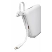 Gerecycled ABS powerbank Jona zwart