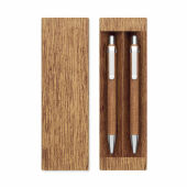 JAKARTA SET - Acaciahout pen- en potloodset - Hout JAKARTA SET - Acaciahout pen- en potloodset - Hout