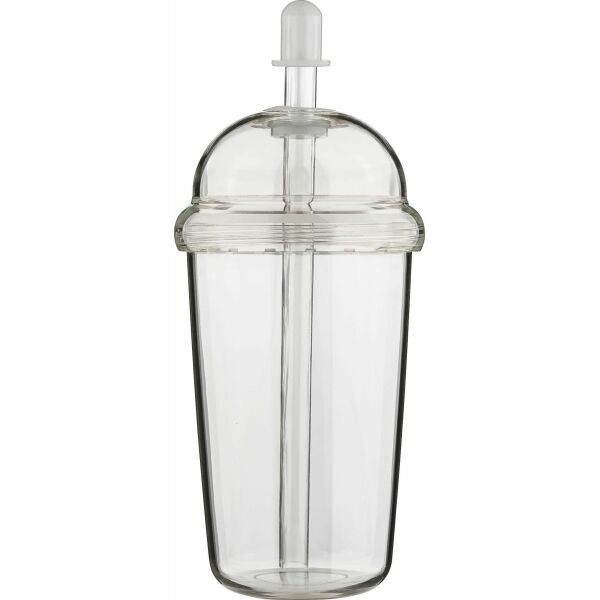rPet Drinkbeker met rietje Glow 500 ml neutraal rPet Drinkbeker met rietje Glow 500 ml neutraal