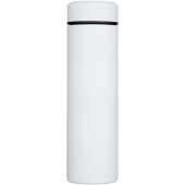 Taylor 450 ml dubbelwandige roestvrijstalen fles met theefilter - Wit
