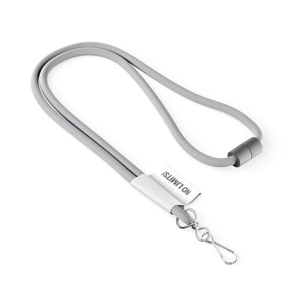 Polyester 2-kleurige koord-lanyard met full color label Polyester 2-kleurige koord-lanyard met full color label