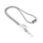 Polyester 2-kleurige koord-lanyard met full color label