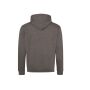 VARSITY HOODIE, CHARCOAL/JET BLACK, XXL, JUST HOODS
