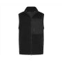 Recycled Sherpa Gilet, BLACK, M, FRONT ROW