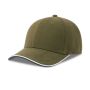 PILOT PIPING SANDWICH-S, OLIVE, One size, ATLANTIS HEADWEAR